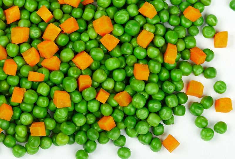 are carrots and peas good for dogs